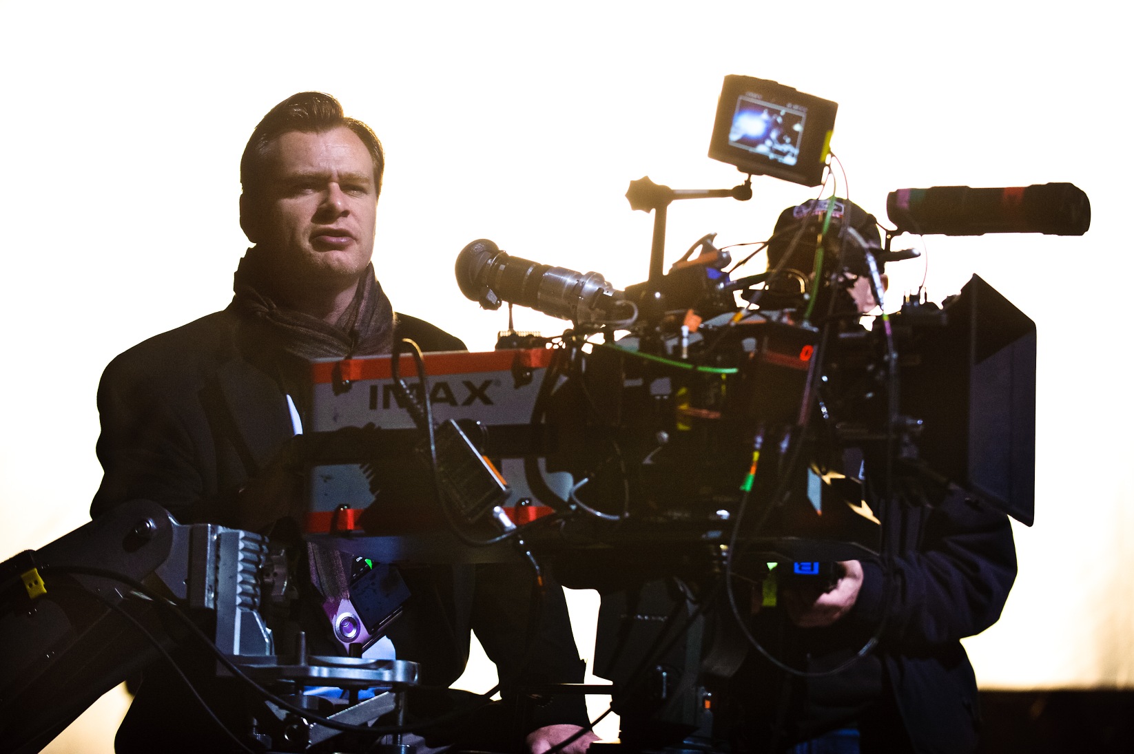 Director CHRIS NOLAN during the filming of Warner Bros. Pictures' and Legendary Pictures' action thriller "THE DARK KNIGHT RISES", a Warner Bros. Pictures release.  TM and © DC Comics